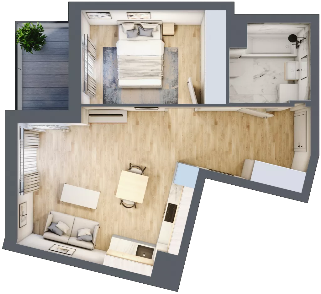 2 pokoje, mieszkanie 42,36 m², piętro 5, oferta nr 9B069, Ursus Centralny, Warszawa, Ursus, Szamoty, ul. Kazimierza Gierdziejewskiego