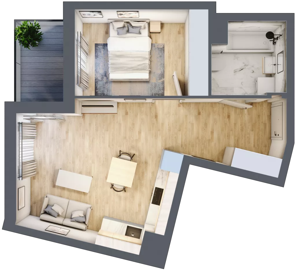2 pokoje, mieszkanie 42,36 m², piętro 6, oferta nr 9B078, Ursus Centralny, Warszawa, Ursus, Szamoty, ul. Kazimierza Gierdziejewskiego