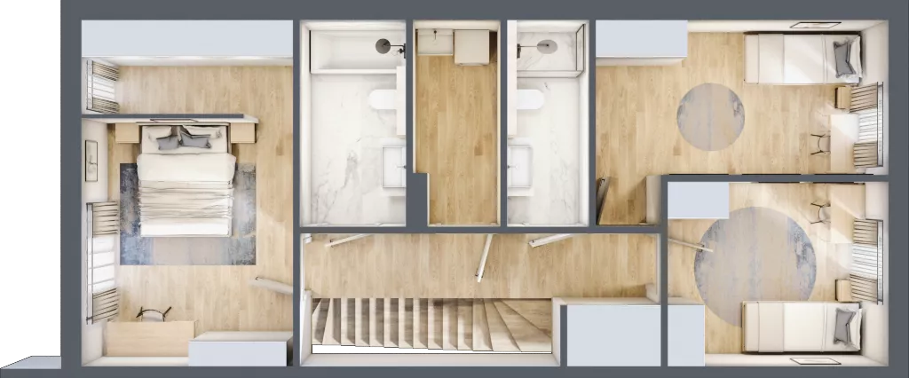 Dom 129,09 m², oferta nr 2A-1, Osiedle Wyjątkowa, Łomianki, ul. Wyjątkowa