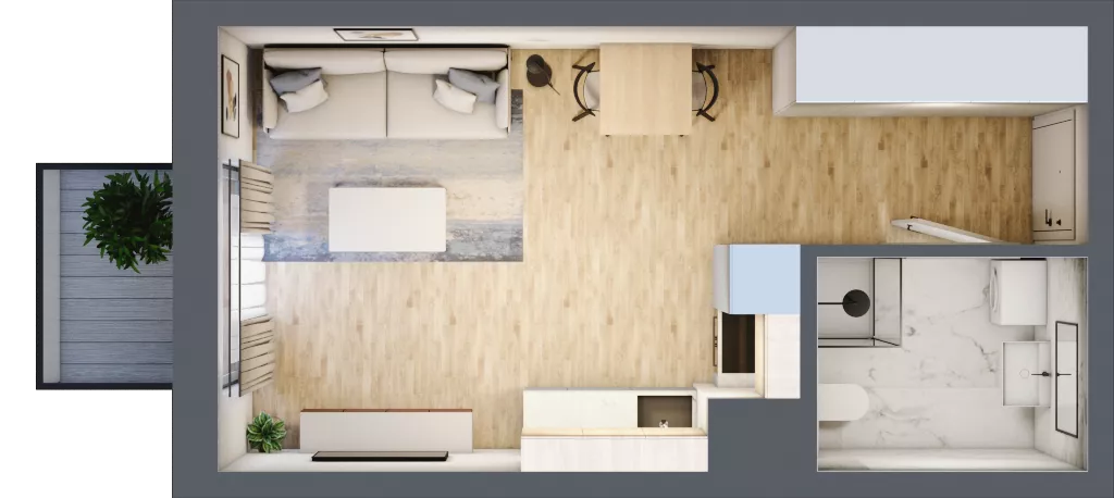 1 pokój, mieszkanie 27,45 m², piętro 4, oferta nr A/32, Kijowska 17, Warszawa, Praga Północ, Szmulki, ul. Kijowska 17