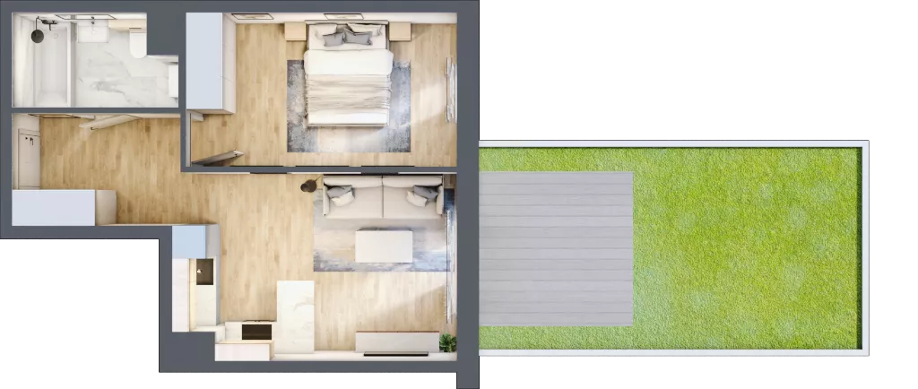 2 pokoje, mieszkanie 41,99 m², piętro 3, oferta nr B/92, Kijowska 17, Warszawa, Praga Północ, Szmulki, ul. Kijowska 17