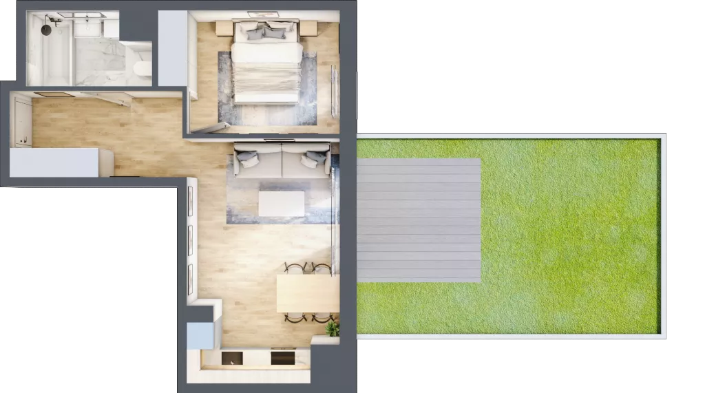 2 pokoje, mieszkanie 41,08 m², piętro 3, oferta nr C/156, Kijowska 17, Warszawa, Praga Północ, Szmulki, ul. Kijowska 17