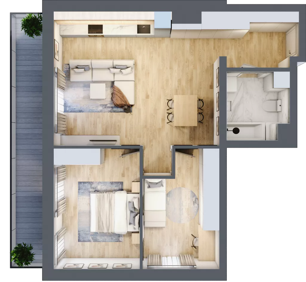 3 pokoje, mieszkanie 65,45 m², piętro 8, oferta nr B/B9-8-165, Gemini G-7, Kielce, Centrum, ul. Górna 7