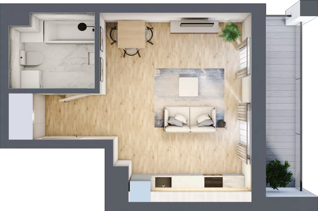 1 pokój, mieszkanie 31,34 m², piętro 10, oferta nr B/B11-6-183, Gemini G-7, Kielce, Centrum, ul. Górna 7