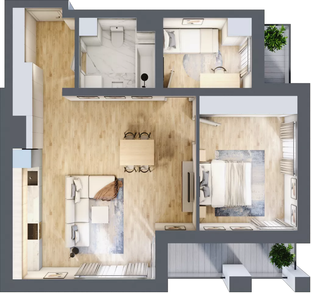 3 pokoje, mieszkanie 66,20 m², piętro 10, oferta nr B/B11-8-185, Gemini G-7, Kielce, Centrum, ul. Górna 7