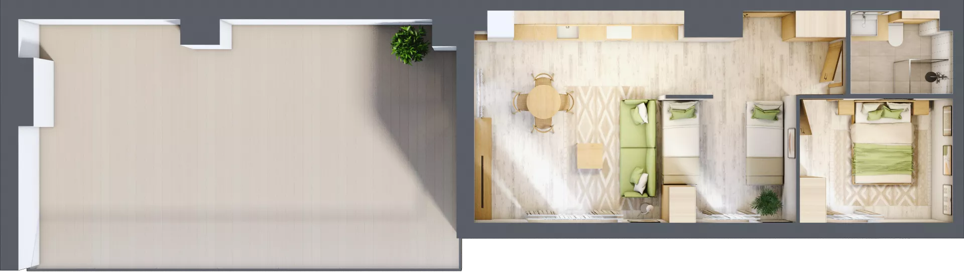2 pokoje, apartament inwestycyjny 51,05 m², piętro 5, oferta nr D/408, Apartamenty Bałtyk - komfortowe lokale nad morzem, Jastrzębia Góra, ul. Jantarowa 3