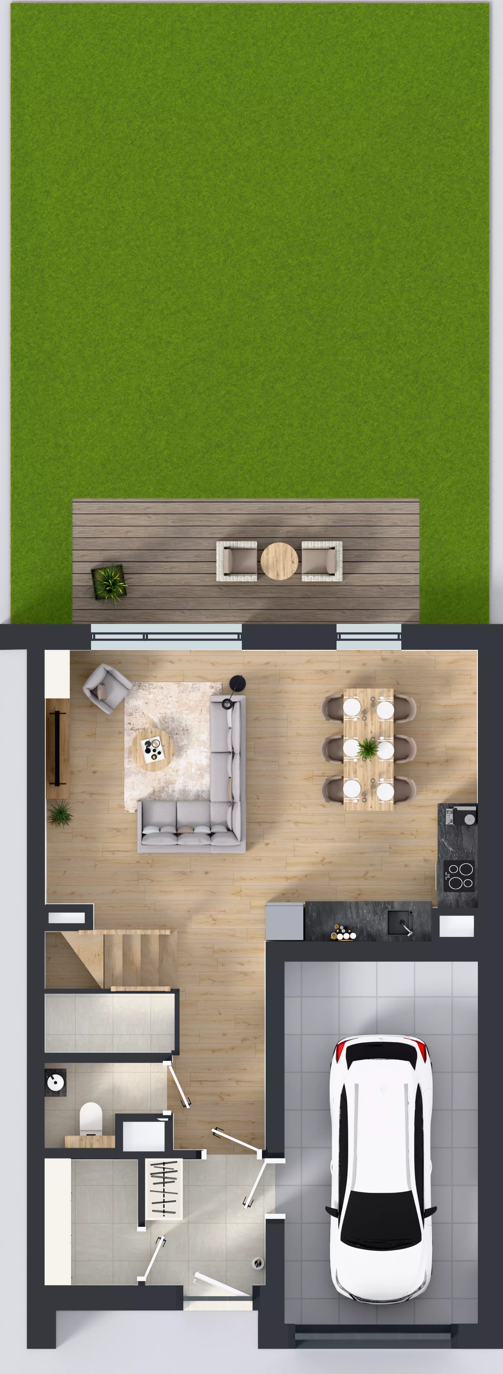 1 pokój, mieszkanie 132,01 m², parter, oferta nr D1/2, Gdańskie Zacisze, Gdańsk, Kokoszki, ul. Bysewska