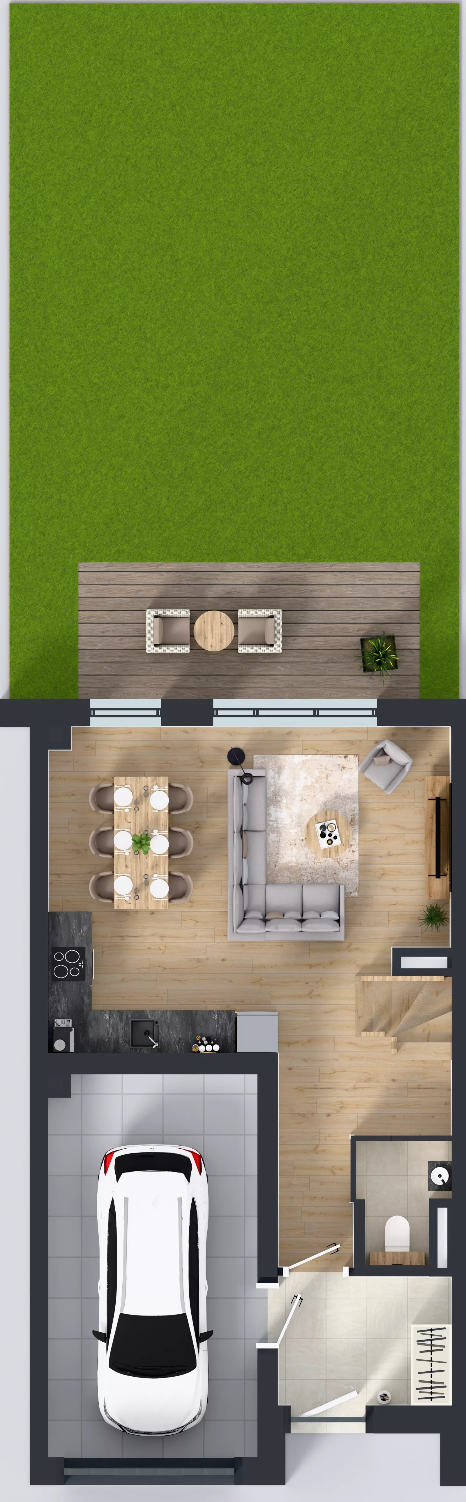 1 pokój, mieszkanie 113,62 m², parter, oferta nr M1/2, Gdańskie Zacisze, Gdańsk, Kokoszki, ul. Bysewska
