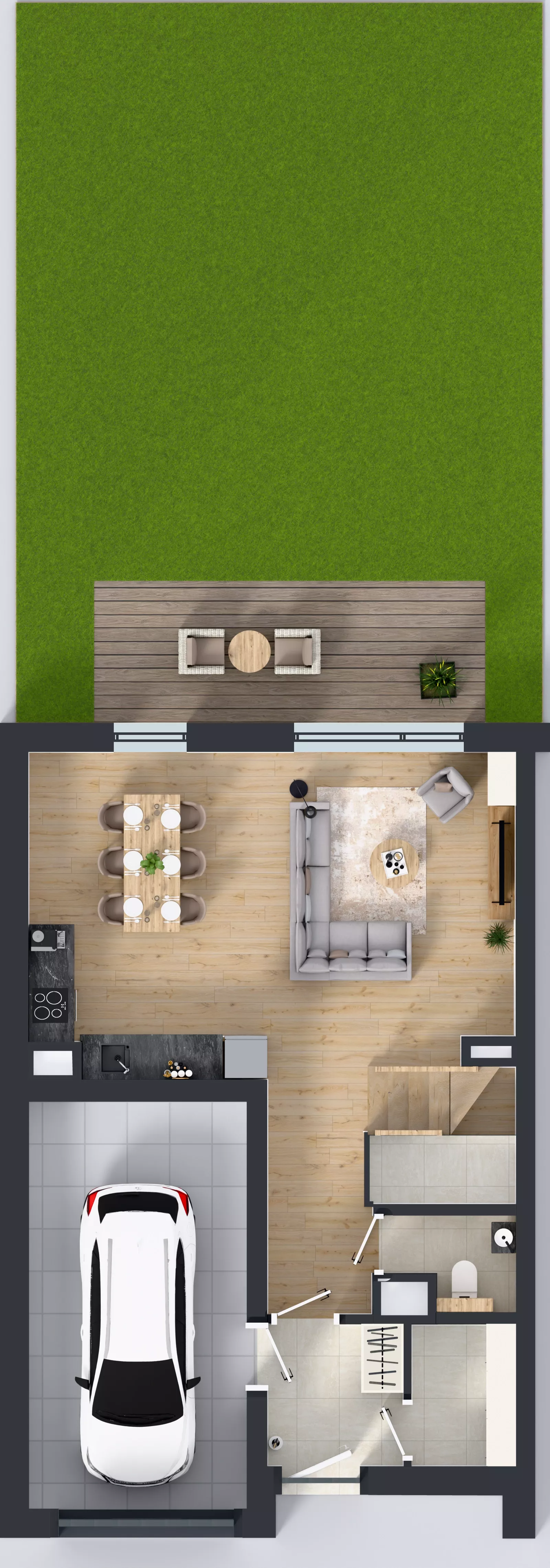 1 pokój, mieszkanie 132,01 m², parter, oferta nr D2/1, Gdańskie Zacisze, Gdańsk, Kokoszki, ul. Bysewska