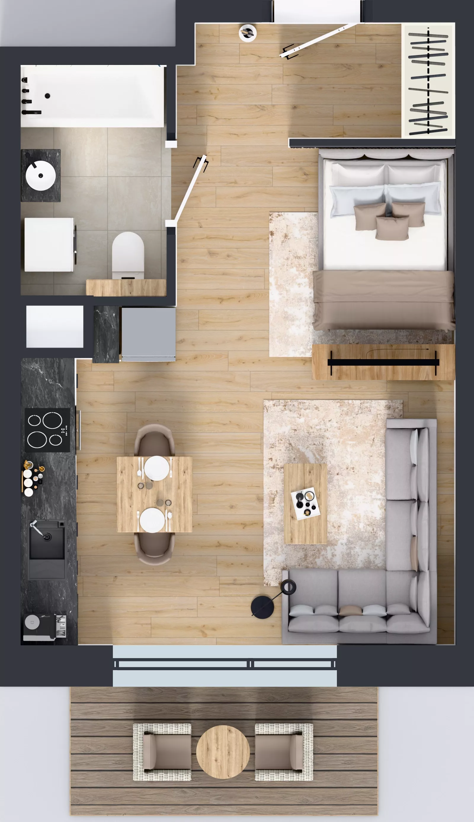 1 pokój, mieszkanie 31,75 m², piętro 1, oferta nr A/9, Osiedle Warszawska - etap IV, Gdańsk, Ujeścisko-Łostowice, Ujeścisko, ul. Warszawska