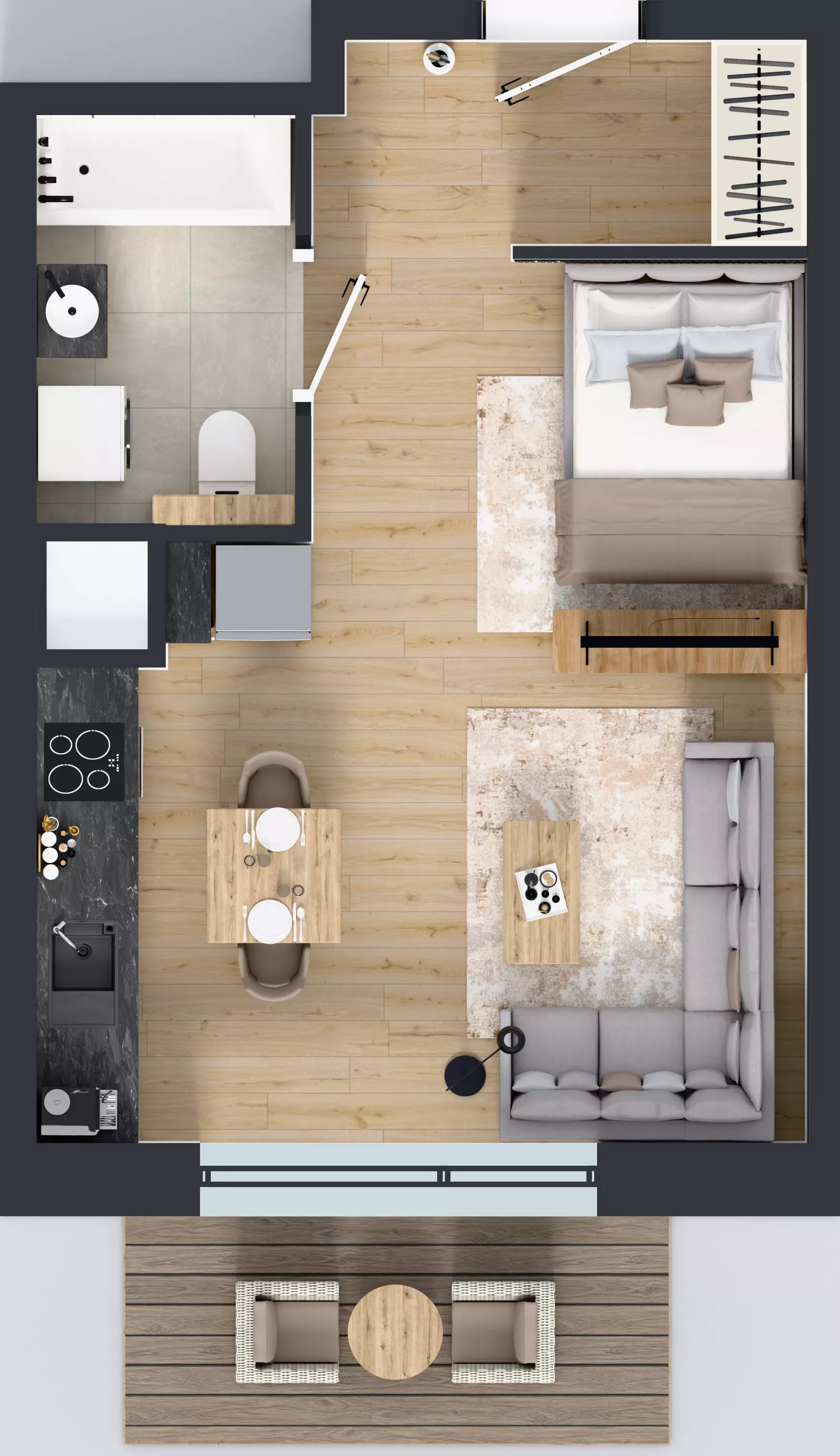 1 pokój, mieszkanie 31,40 m², piętro 3, oferta nr A/21, Osiedle Warszawska - etap IV, Gdańsk, Ujeścisko-Łostowice, Ujeścisko, ul. Warszawska