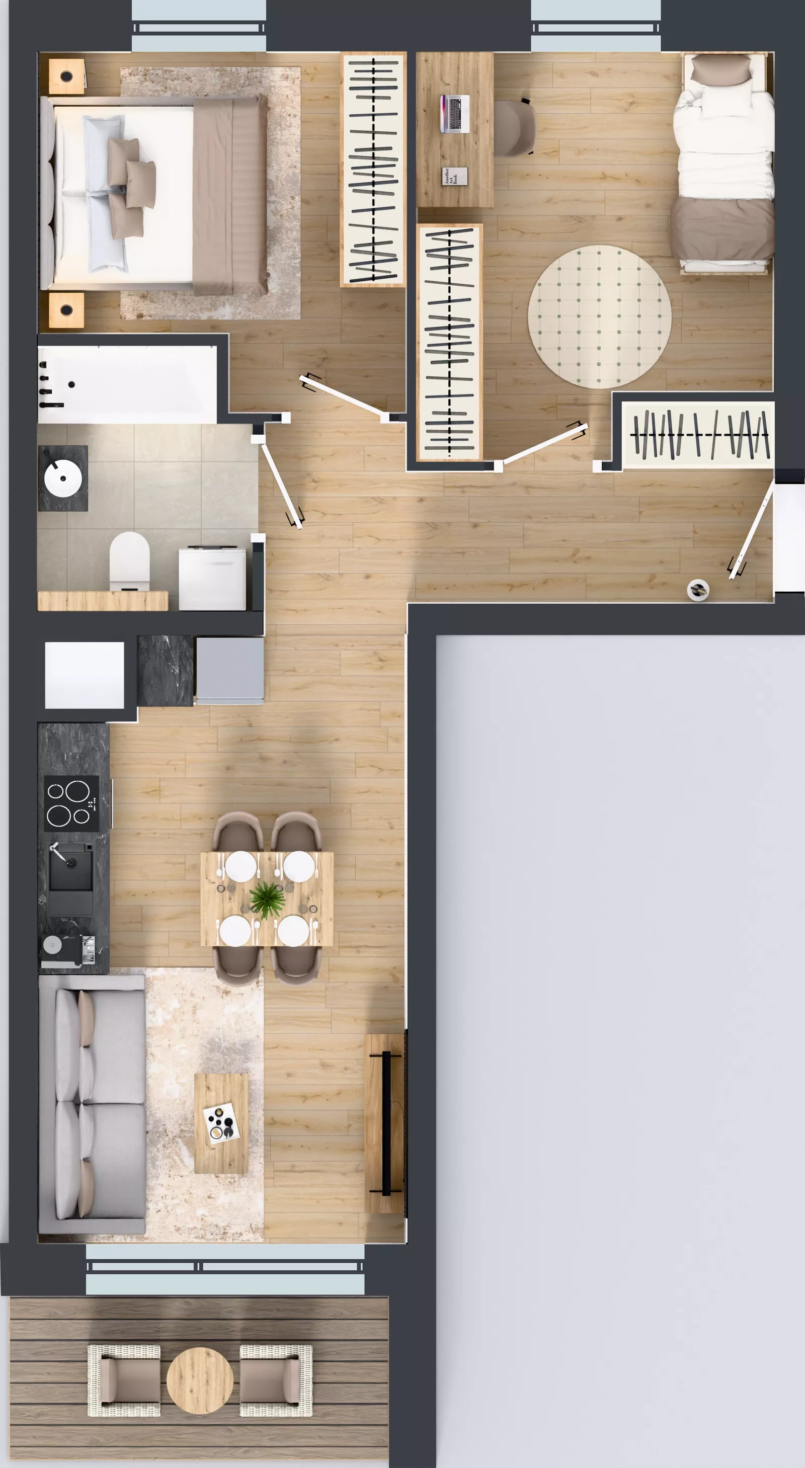 3 pokoje, mieszkanie 49,23 m², piętro 3, oferta nr A/23, Osiedle Warszawska - etap IV, Gdańsk, Ujeścisko-Łostowice, Ujeścisko, ul. Warszawska