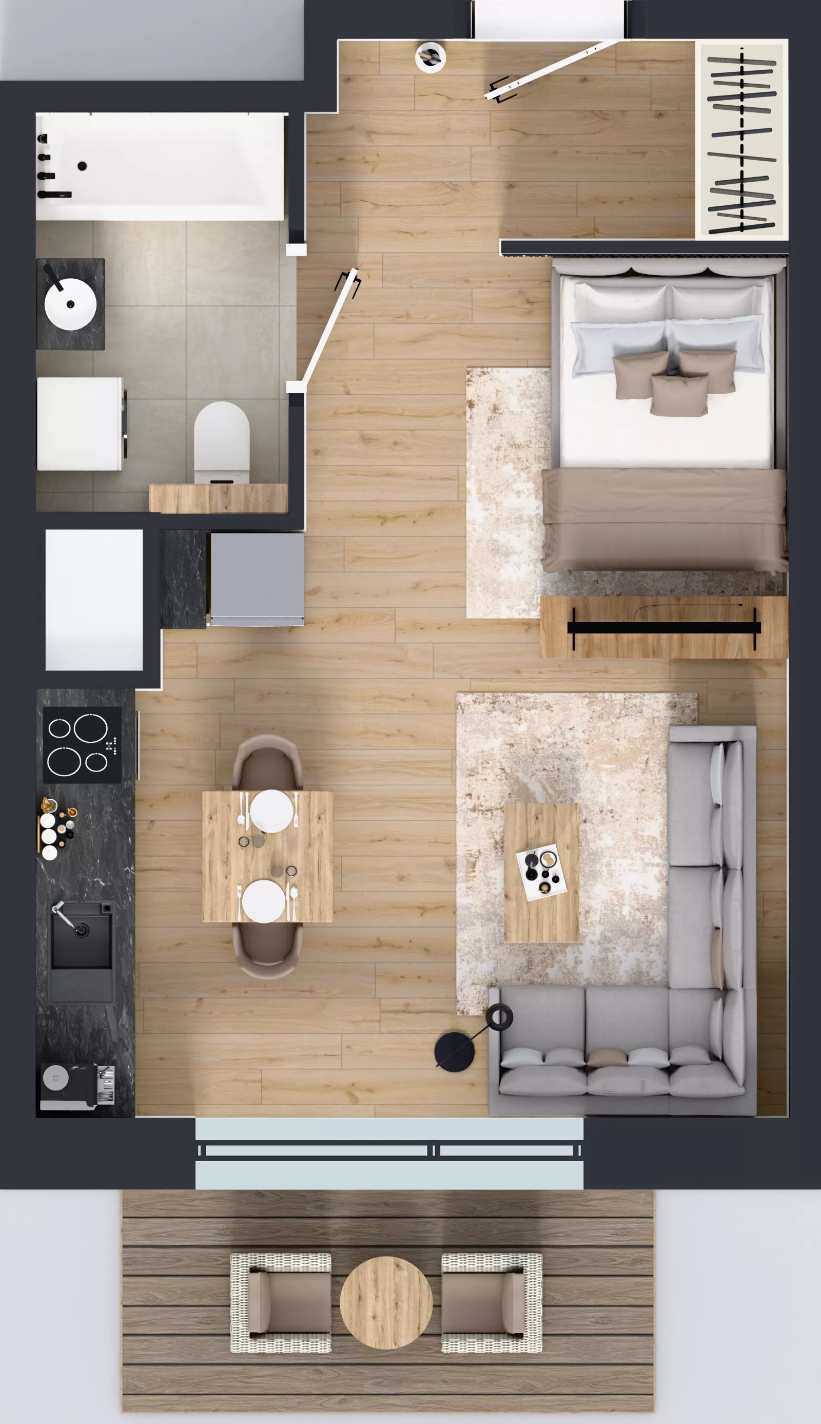 1 pokój, mieszkanie 31,23 m², piętro 4, oferta nr A/27, Osiedle Warszawska - etap IV, Gdańsk, Ujeścisko-Łostowice, Ujeścisko, ul. Warszawska