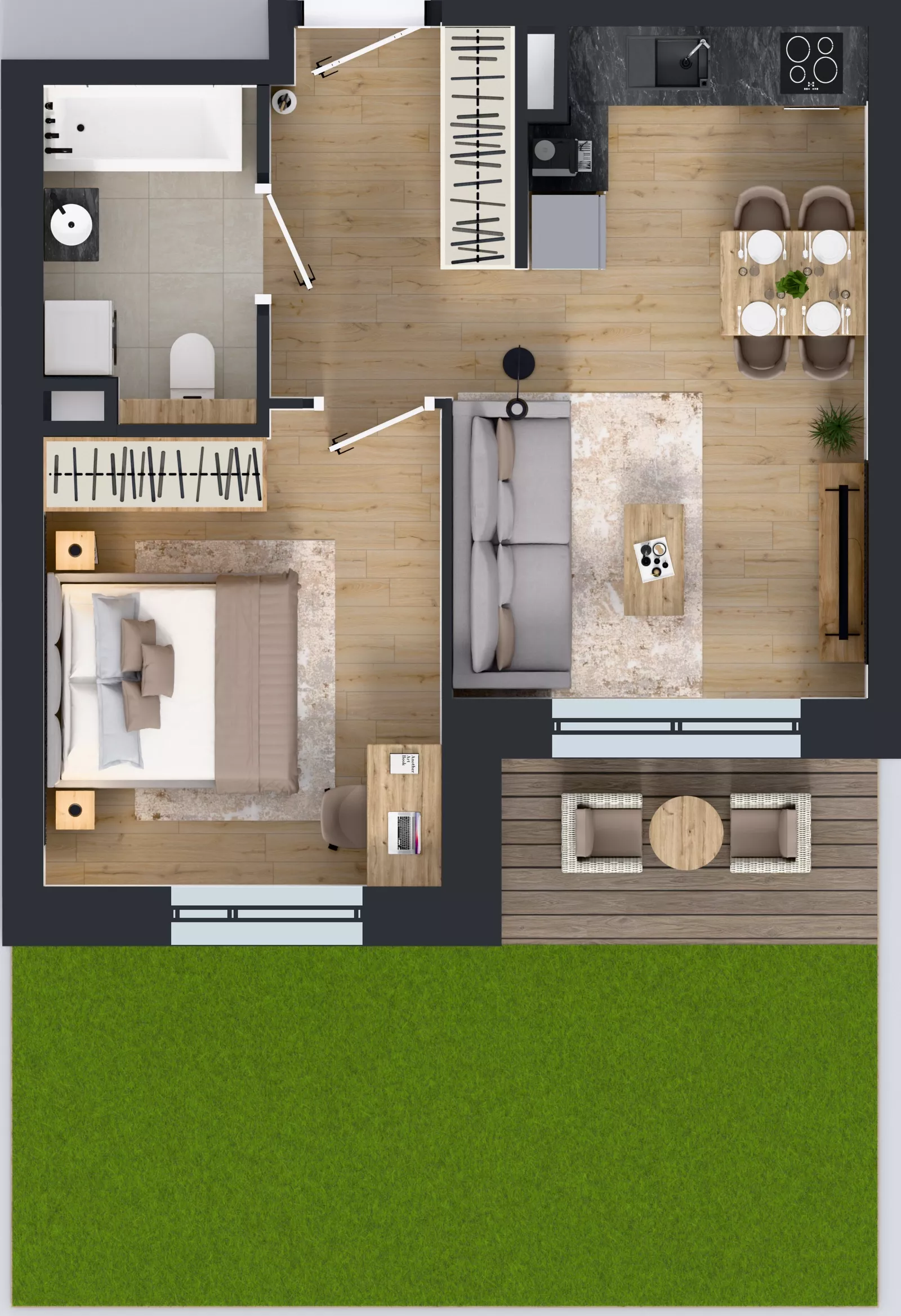 2 pokoje, mieszkanie 38,53 m², parter, oferta nr A/37, Osiedle Warszawska - etap IV, Gdańsk, Ujeścisko-Łostowice, Ujeścisko, ul. Warszawska