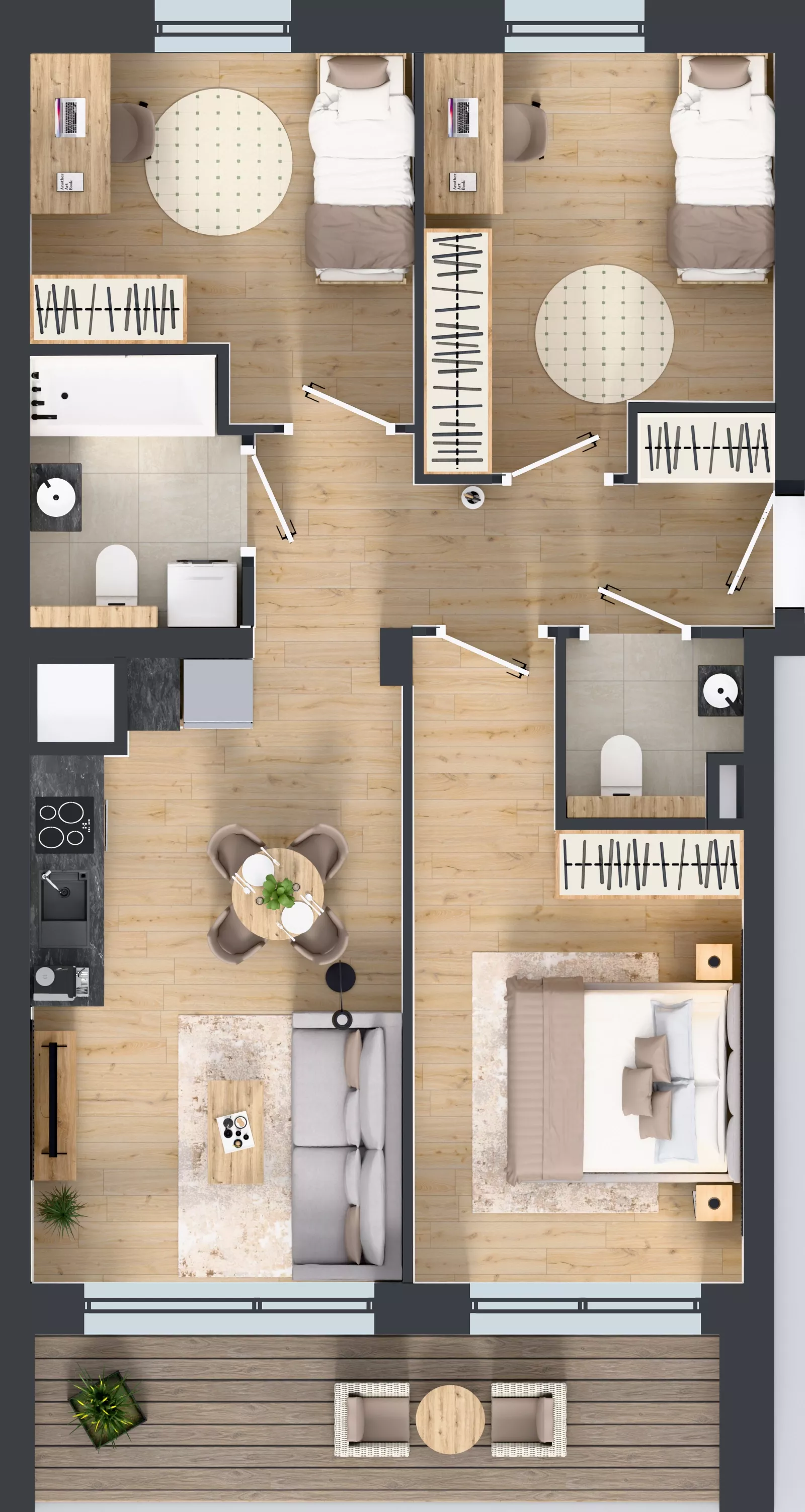 4 pokoje, mieszkanie 63,35 m², piętro 1, oferta nr A/41, Osiedle Warszawska - etap IV, Gdańsk, Ujeścisko-Łostowice, Ujeścisko, ul. Warszawska