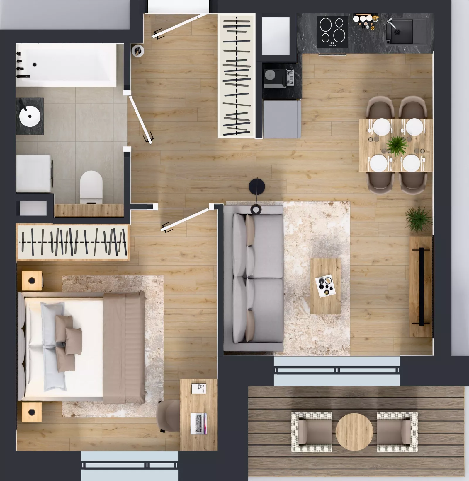 2 pokoje, mieszkanie 38,36 m², piętro 2, oferta nr A/43, Osiedle Warszawska - etap IV, Gdańsk, Ujeścisko-Łostowice, Ujeścisko, ul. Warszawska