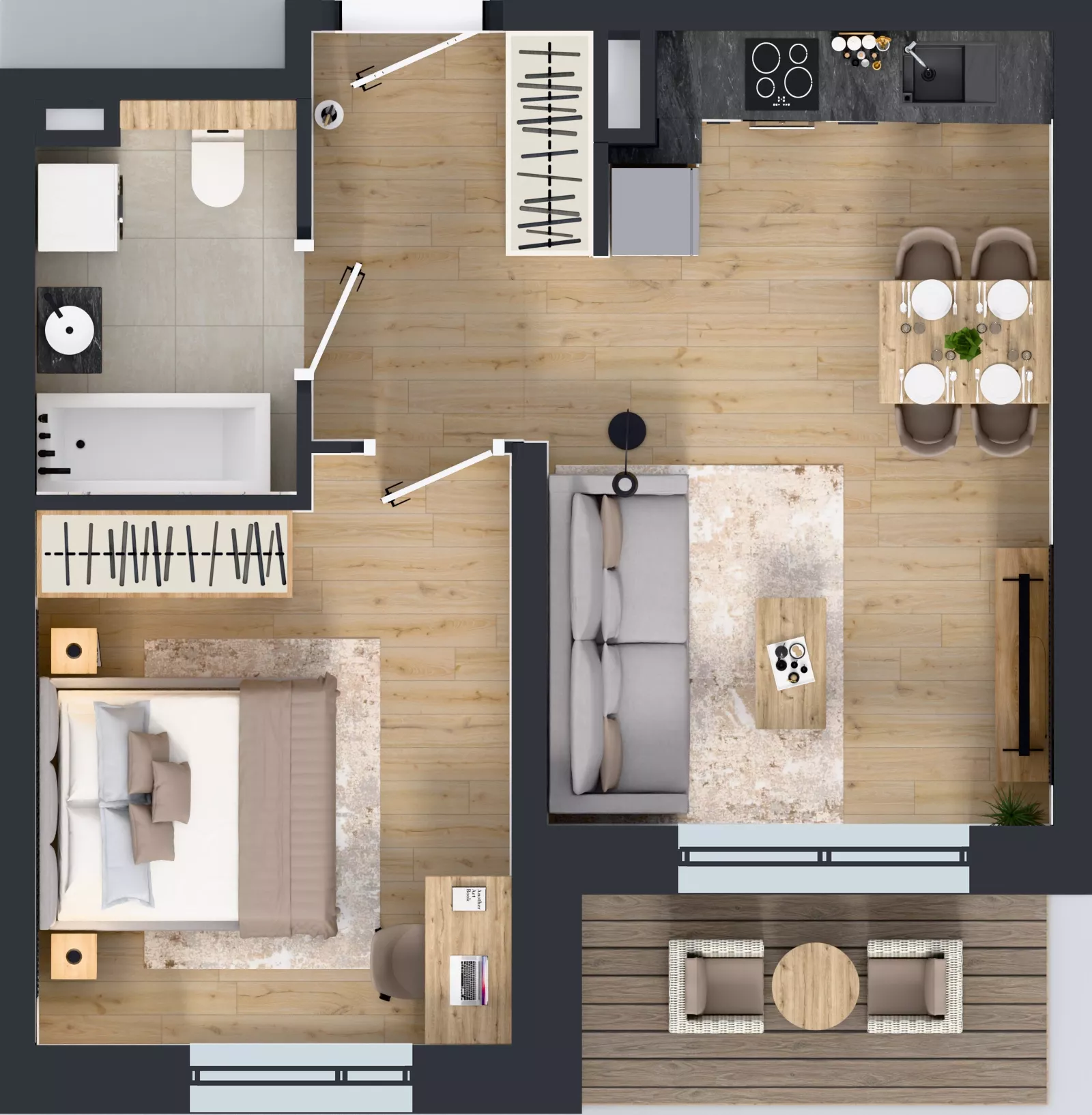 2 pokoje, mieszkanie 40,01 m², piętro 1, oferta nr A/59, Osiedle Warszawska - etap IV, Gdańsk, Ujeścisko-Łostowice, Ujeścisko, ul. Warszawska
