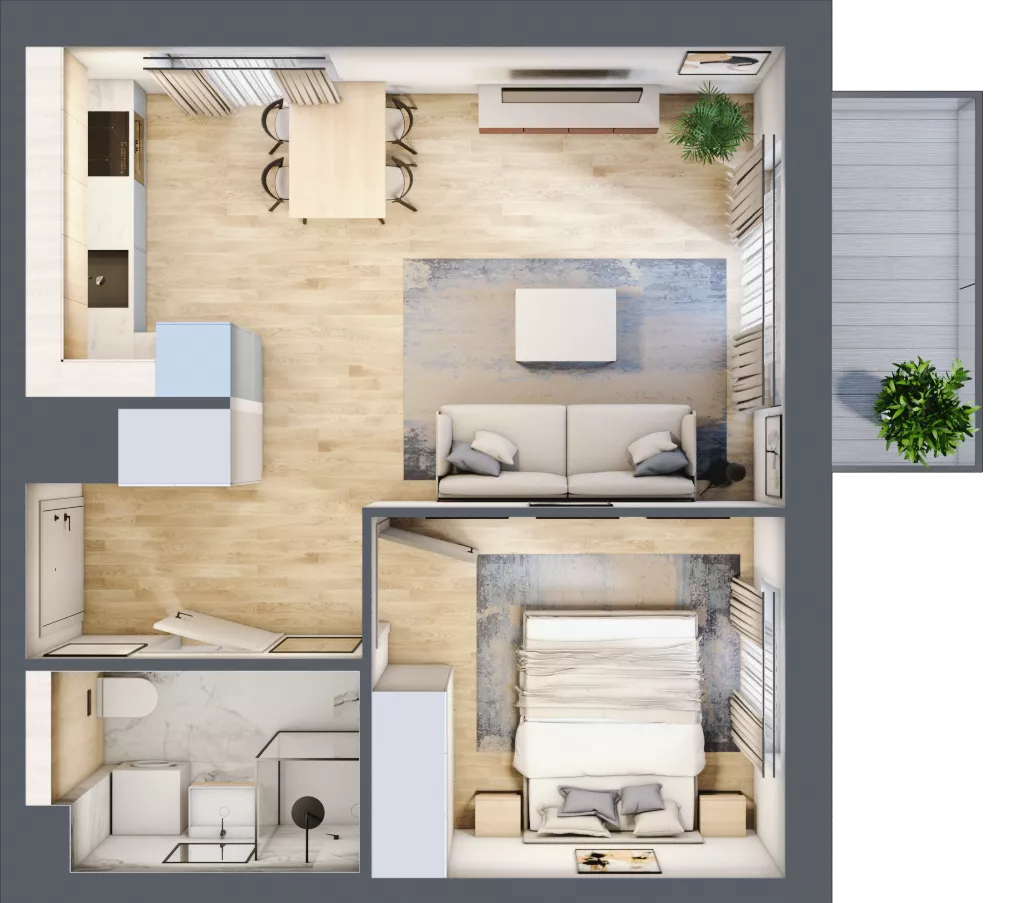 2 pokoje, mieszkanie 39,14 m², piętro 3, oferta nr B11/23, Osiedle przy Błoniach 3 - etap IV, Rumia, Janowo, ul. Błoń Janowskich 