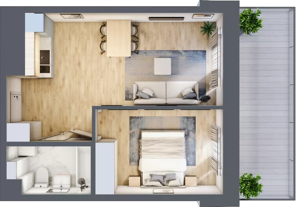 2 pokoje, apartament inwestycyjny 39,08 m², piętro 1, oferta nr 17, Jachtowa, Świnoujście, ul. Stefana Rogozińskiego