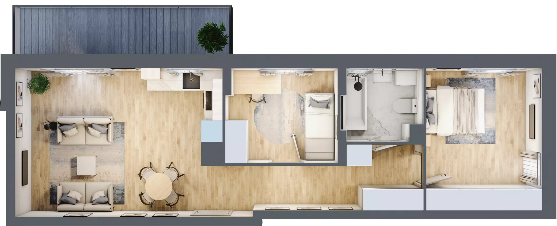 3 pokoje, mieszkanie 58,20 m², piętro 5, oferta nr 33, Comfort City Koral, Warszawa, Białołęka, Tarchomin, ul. Dionizosa 6a