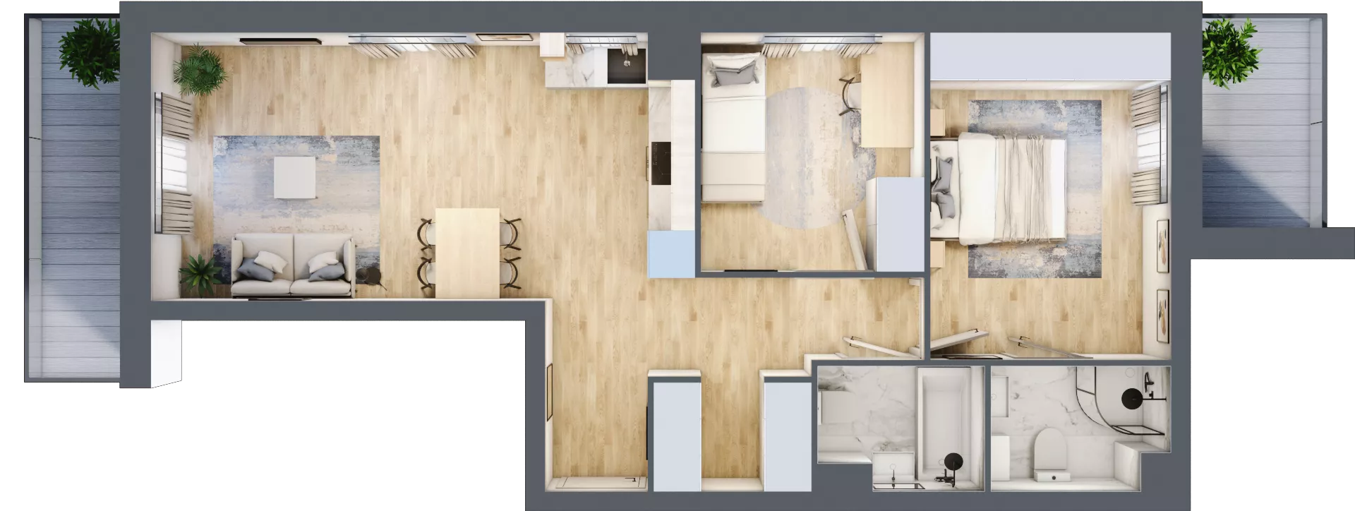 3 pokoje, mieszkanie 60,70 m², piętro 5, oferta nr 39, Comfort City Koral, Warszawa, Białołęka, Tarchomin, ul. Dionizosa 6a