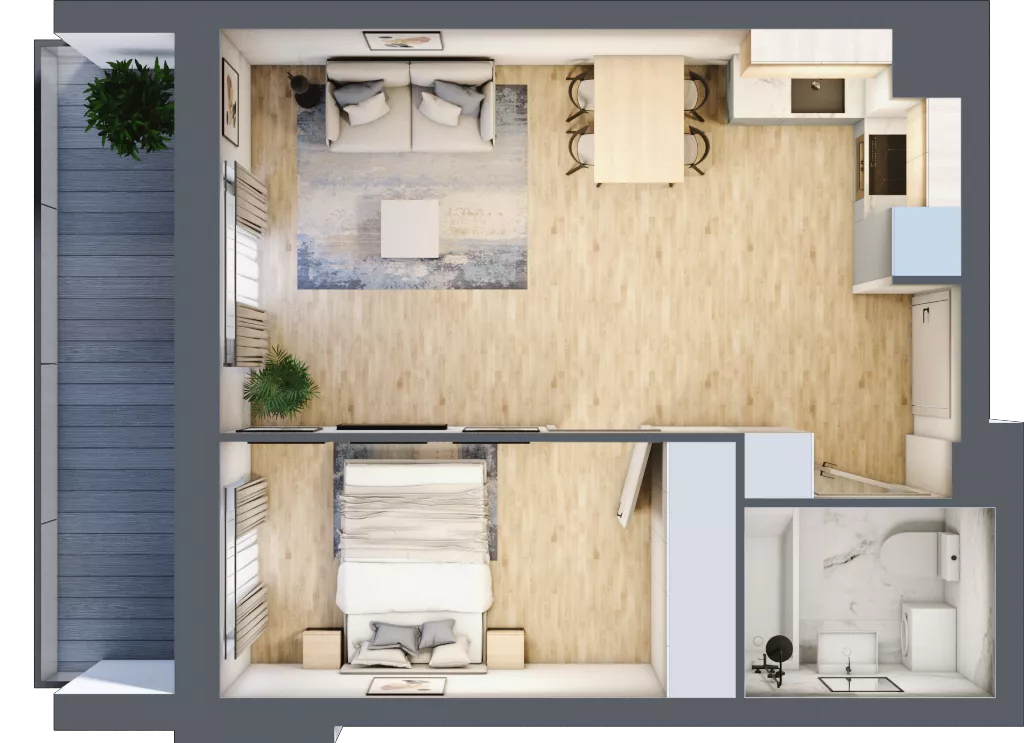 2 pokoje, mieszkanie 37,00 m², piętro 8, oferta nr 56, Comfort City Koral, Warszawa, Białołęka, Tarchomin, ul. Dionizosa 6a