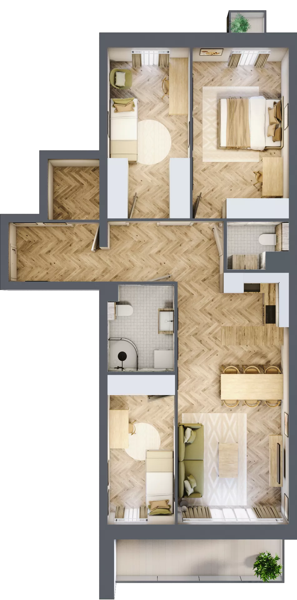 4 pokoje, mieszkanie 82,37 m², piętro 1, oferta nr 6, Lwowska 14, Chorzów, ul. Lwowska 14