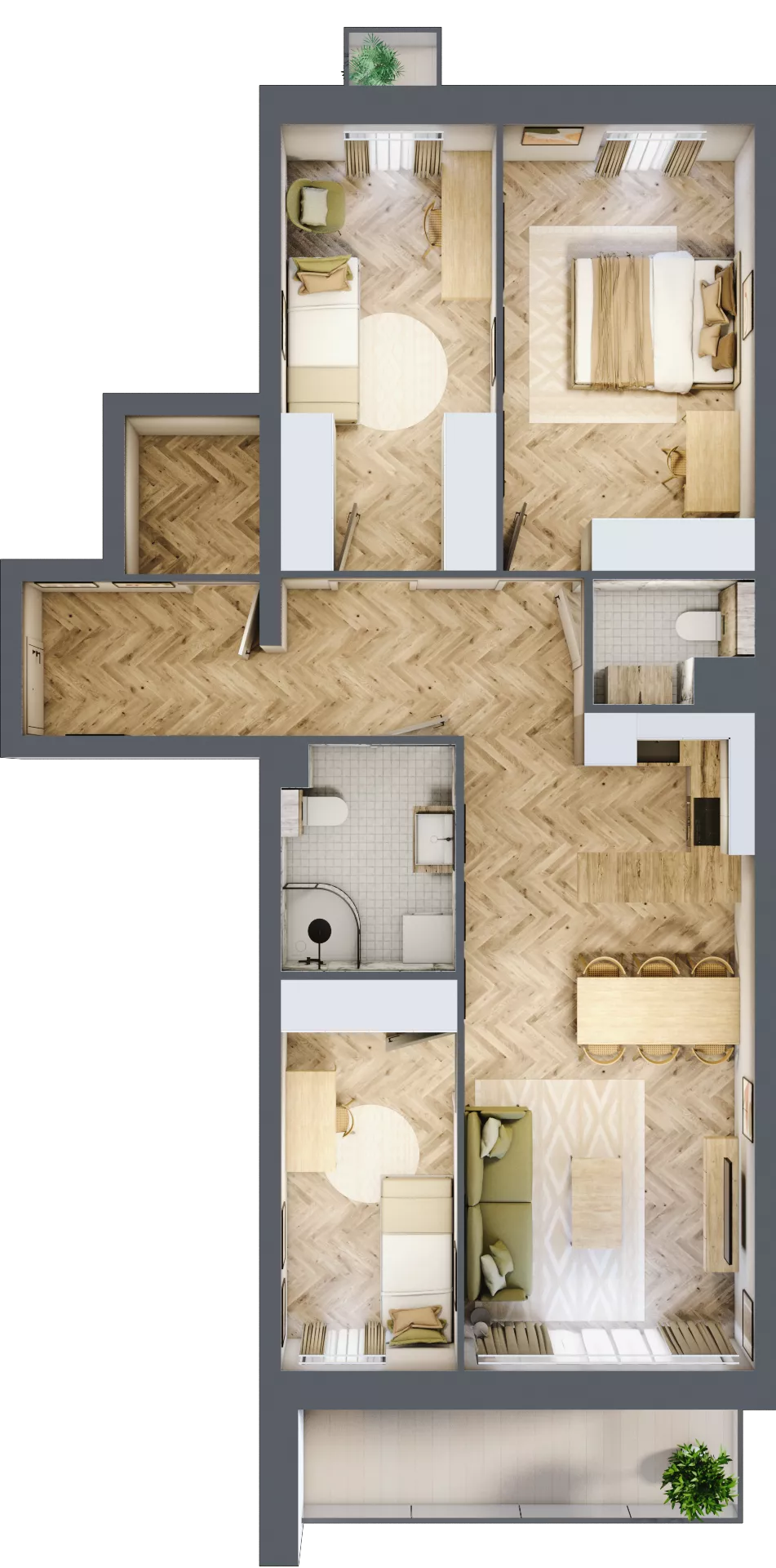 4 pokoje, mieszkanie 82,41 m², piętro 2, oferta nr 11, Lwowska 14, Chorzów, ul. Lwowska 14