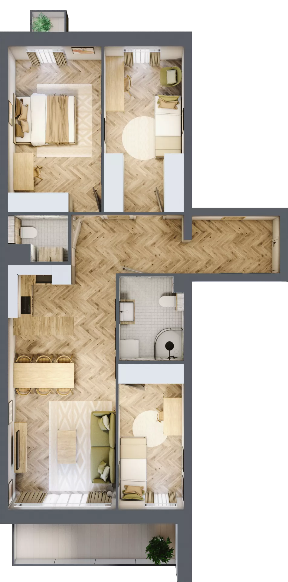 4 pokoje, mieszkanie 79,94 m², parter, oferta nr 21, Lwowska 14, Chorzów, ul. Lwowska 14