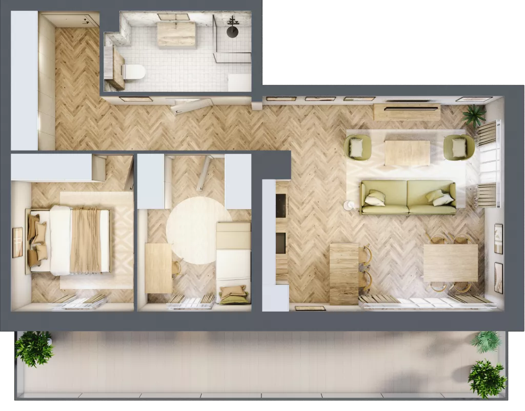 3 pokoje, mieszkanie 61,22 m², parter, oferta nr 23, Lwowska 14, Chorzów, ul. Lwowska 14