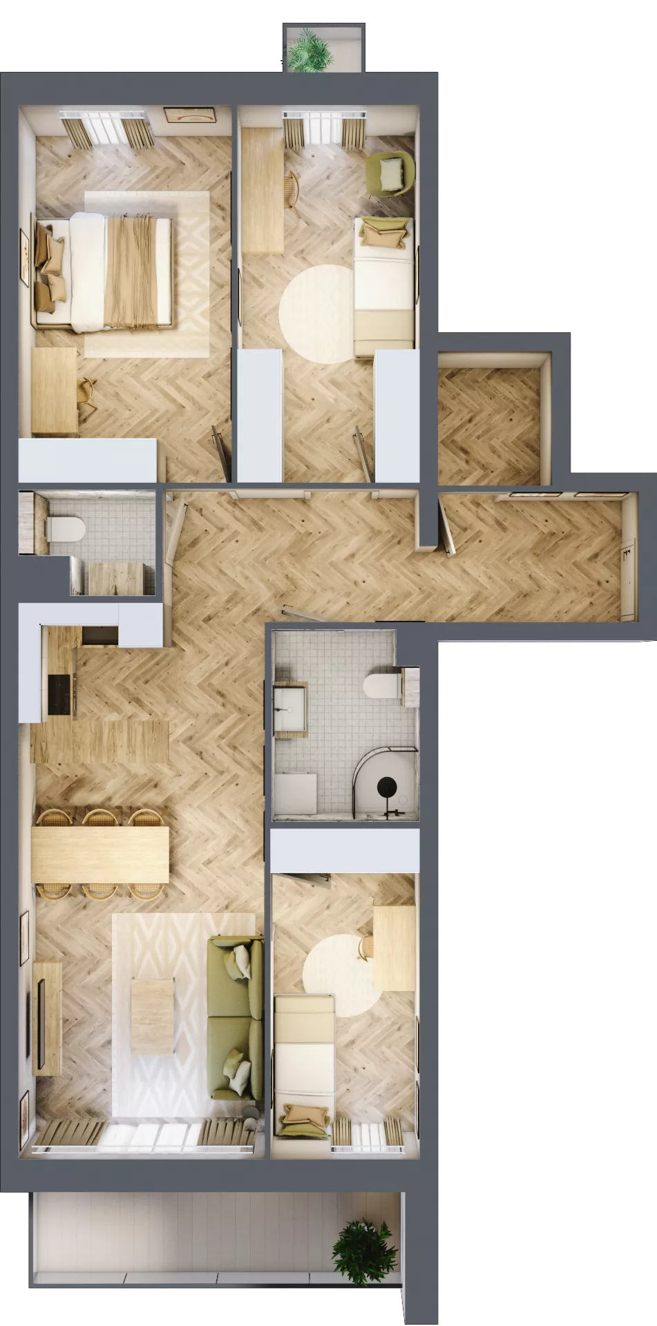 4 pokoje, mieszkanie 82,19 m², piętro 1, oferta nr 26, Lwowska 14, Chorzów, ul. Lwowska 14