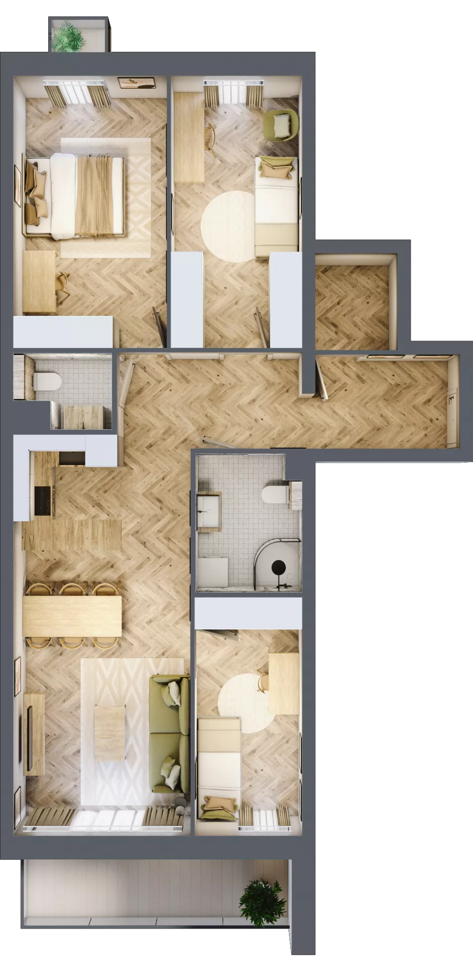 4 pokoje, mieszkanie 82,12 m², piętro 2, oferta nr 31, Lwowska 14, Chorzów, ul. Lwowska 14