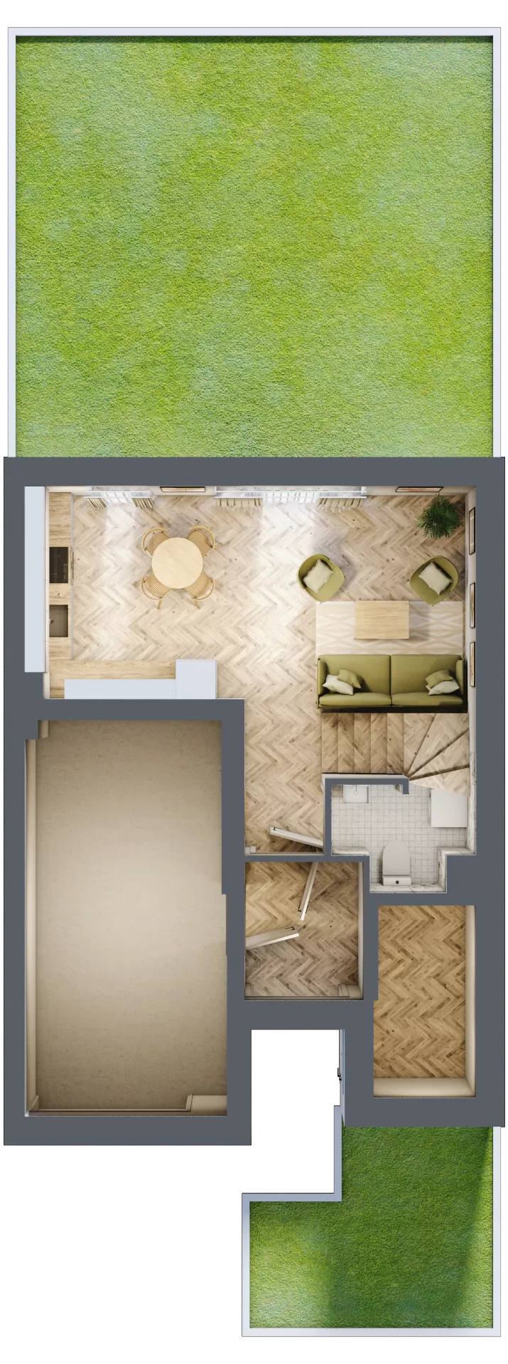 Dom 145,57 m², oferta nr 23.2, Osiedle Albatrosów I, Kraków, Podgórze, Rybitwy, ul. Albatrosów