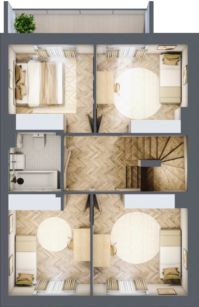 Dom 145,57 m², oferta nr 23.2, Osiedle Albatrosów I, Kraków, Podgórze, Rybitwy, ul. Albatrosów