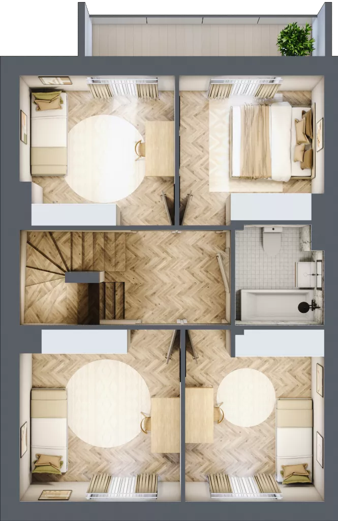 Dom 146,01 m², oferta nr 23.1, Osiedle Albatrosów I, Kraków, Podgórze, Rybitwy, ul. Albatrosów