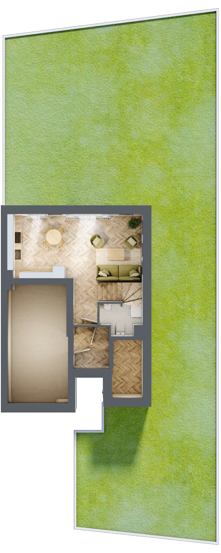 Dom 146,06 m², oferta nr 23A.2, Osiedle Albatrosów I, Kraków, Podgórze, Rybitwy, ul. Albatrosów