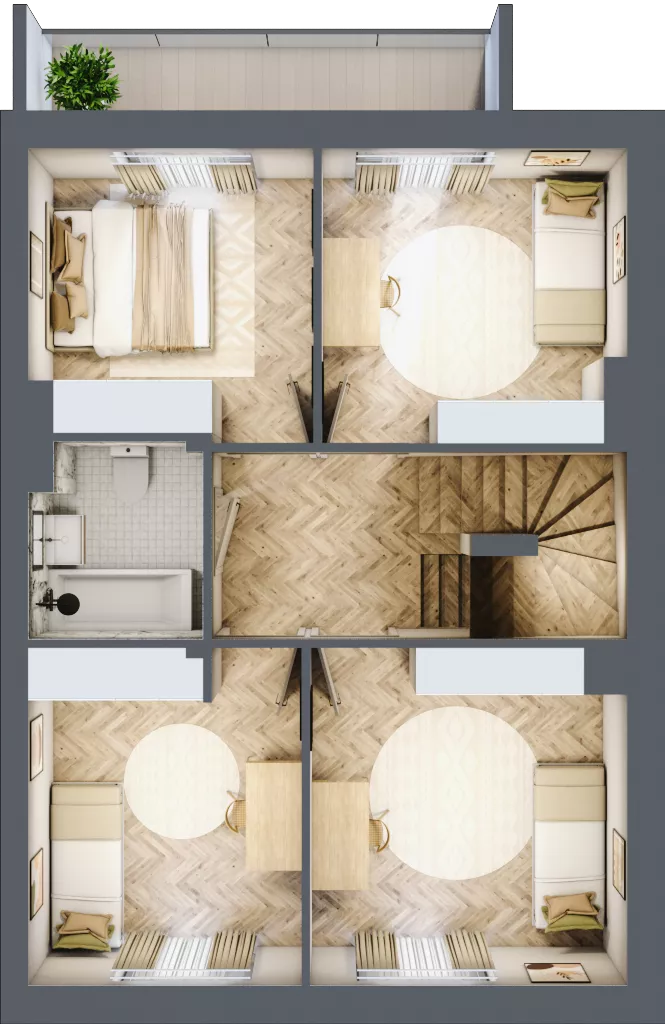 Dom 146,06 m², oferta nr 23A.2, Osiedle Albatrosów I, Kraków, Podgórze, Rybitwy, ul. Albatrosów
