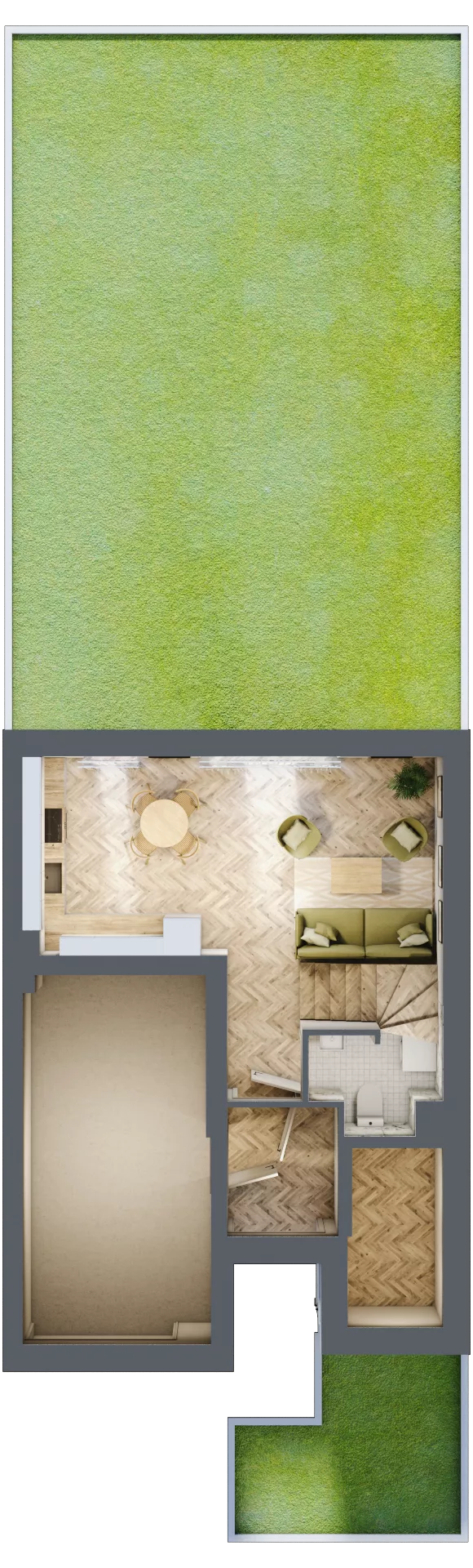 Dom 145,93 m², oferta nr 23B.2, Osiedle Albatrosów I, Kraków, Podgórze, Rybitwy, ul. Albatrosów