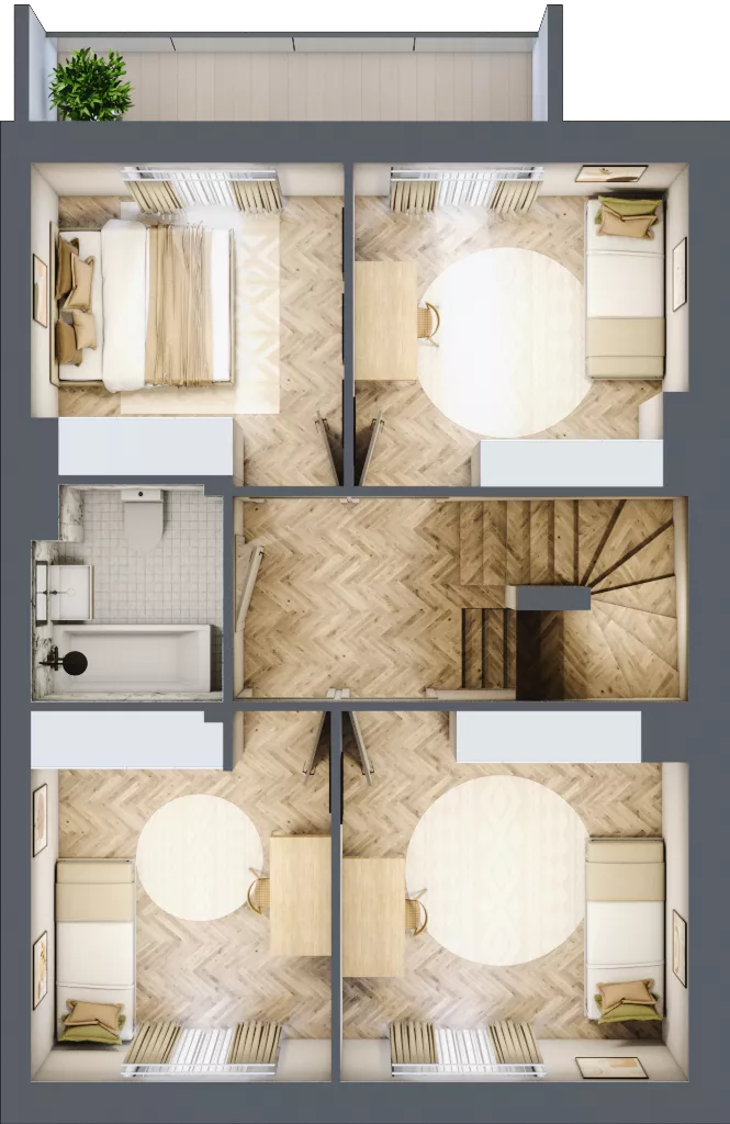 Dom 146,09 m², oferta nr 23C.2, Osiedle Albatrosów I, Kraków, Podgórze, Rybitwy, ul. Albatrosów