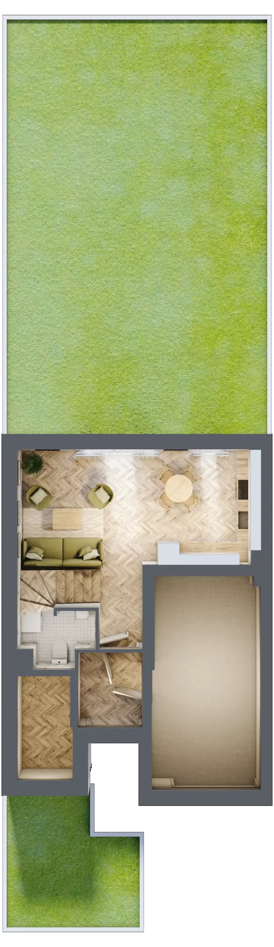 Dom 145,90 m², oferta nr 23C.1, Osiedle Albatrosów I, Kraków, Podgórze, Rybitwy, ul. Albatrosów