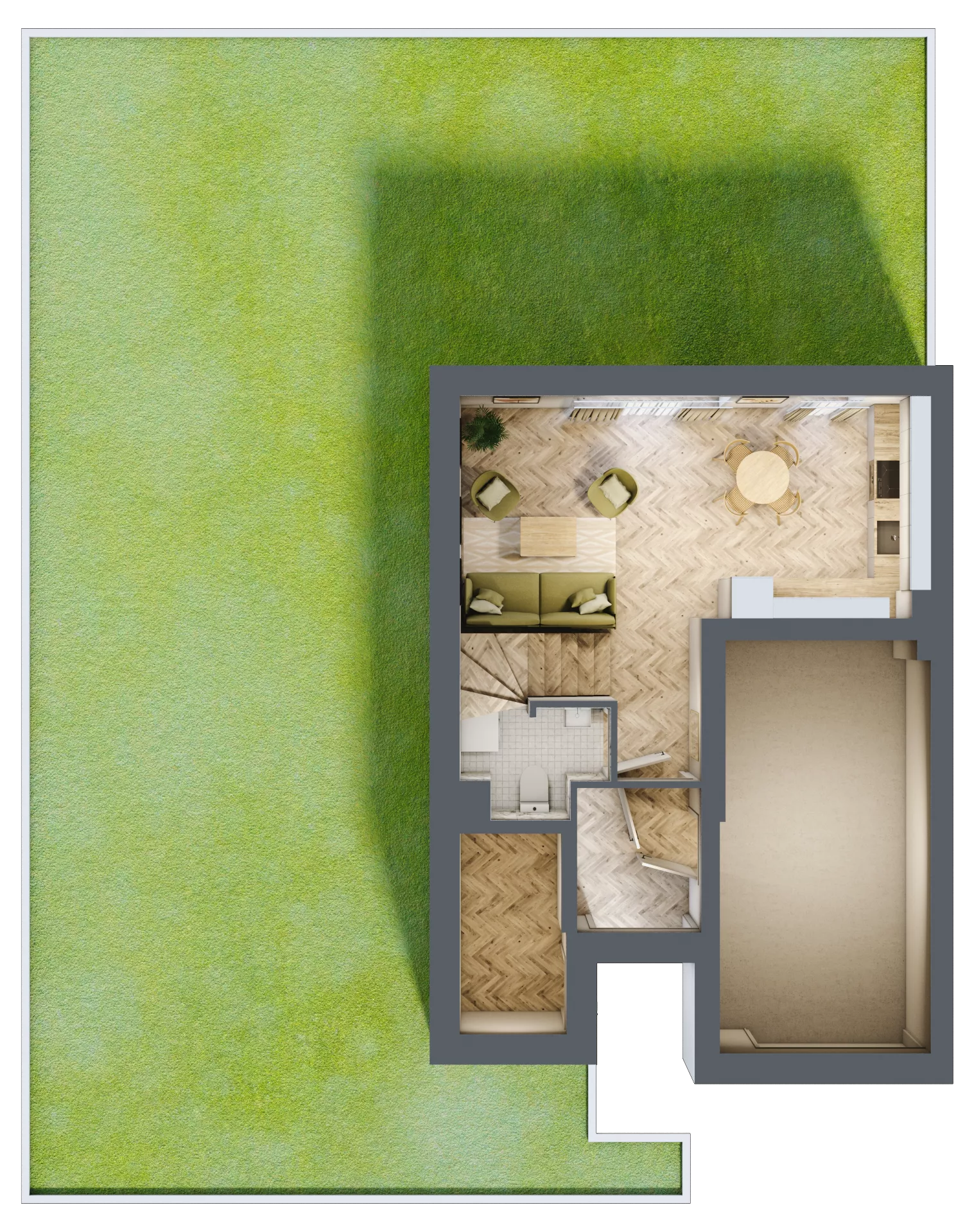 Dom 146,00 m², oferta nr 25C.2, Osiedle Albatrosów I, Kraków, Podgórze, Rybitwy, ul. Albatrosów