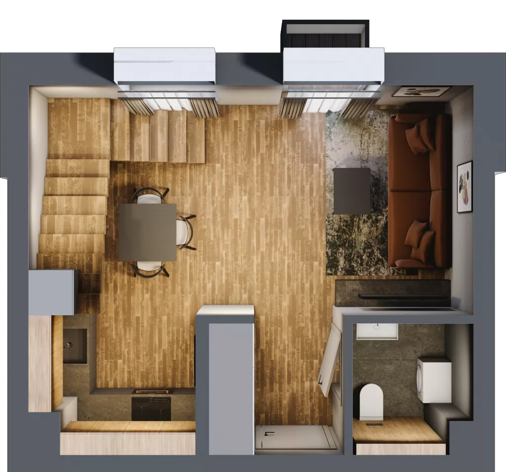 1 pokój, mieszkanie 43,18 m², parter, oferta nr 1, Sprzeczna 6, Warszawa, Praga Północ, Stara Praga, ul. Sprzeczna 6