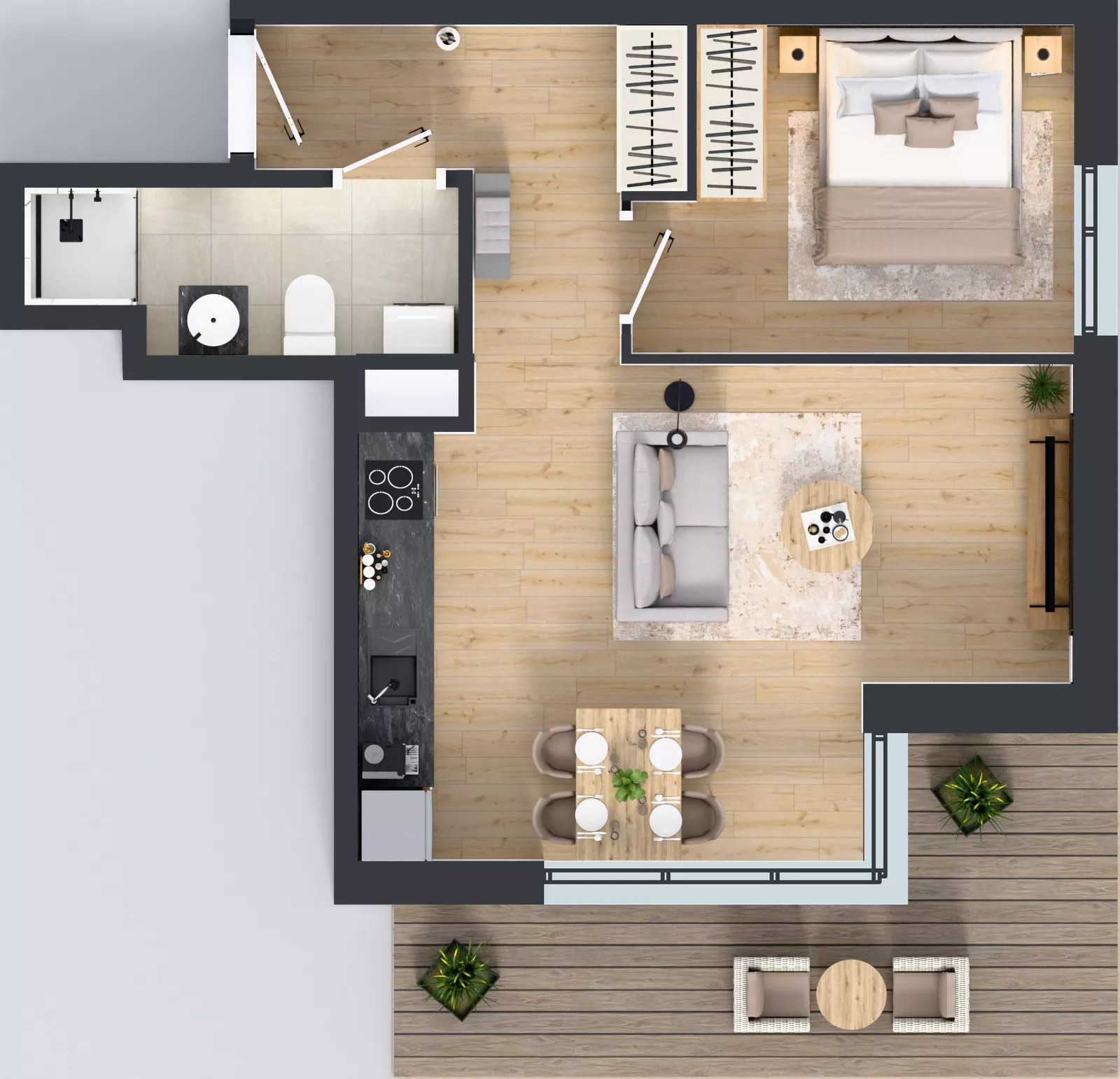 2 pokoje, mieszkanie 43,21 m², piętro 1, oferta nr 3, Panarea, Warszawa, Ursus, ul. Ryżowa