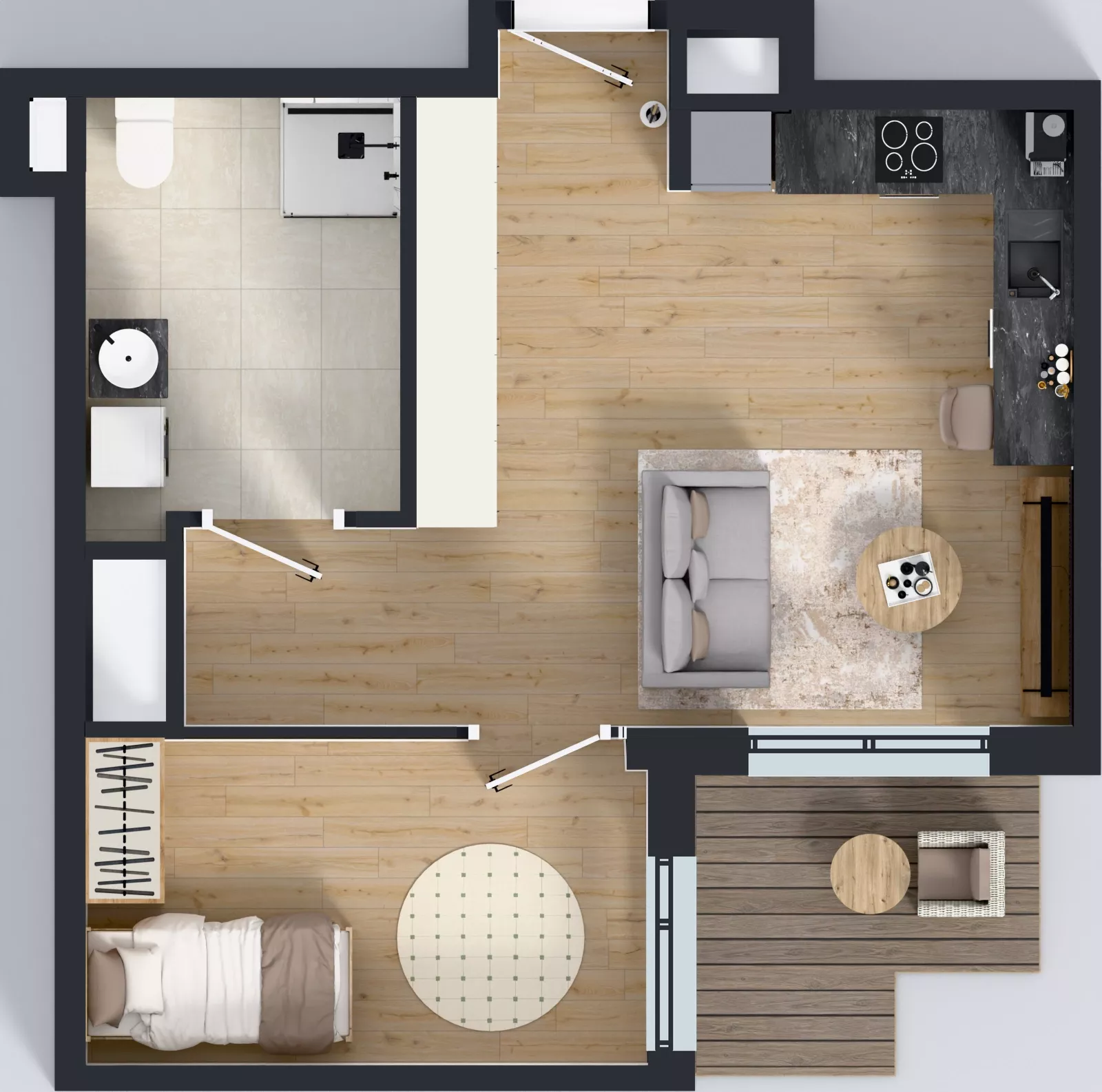 2 pokoje, mieszkanie 42,95 m², piętro 1, oferta nr 85, Panarea, Warszawa, Ursus, ul. Ryżowa