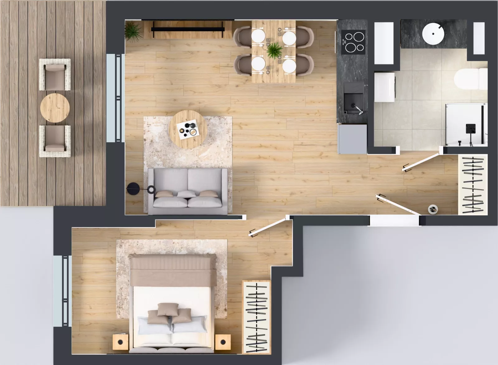 2 pokoje, mieszkanie 38,64 m², piętro 3, oferta nr 12, Panarea, Warszawa, Ursus, ul. Ryżowa