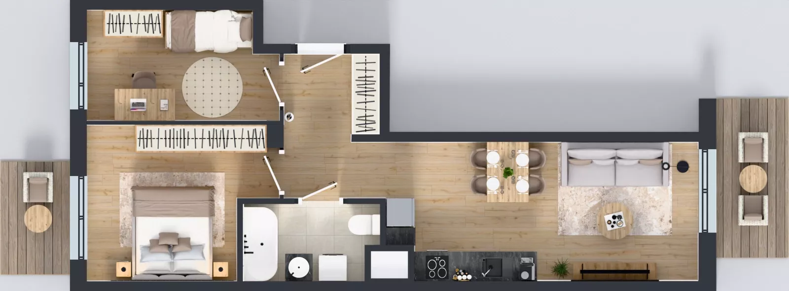3 pokoje, mieszkanie 51,81 m², piętro 3, oferta nr 51, Panarea, Warszawa, Ursus, ul. Ryżowa