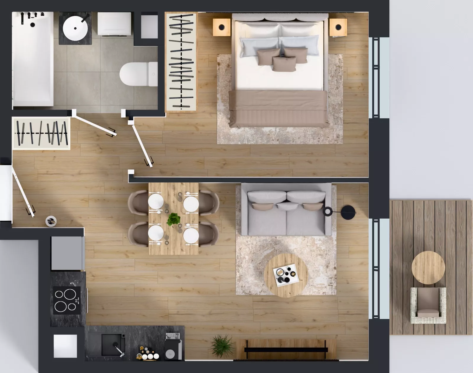 2 pokoje, mieszkanie 36,13 m², piętro 3, oferta nr 114, Panarea, Warszawa, Ursus, ul. Ryżowa
