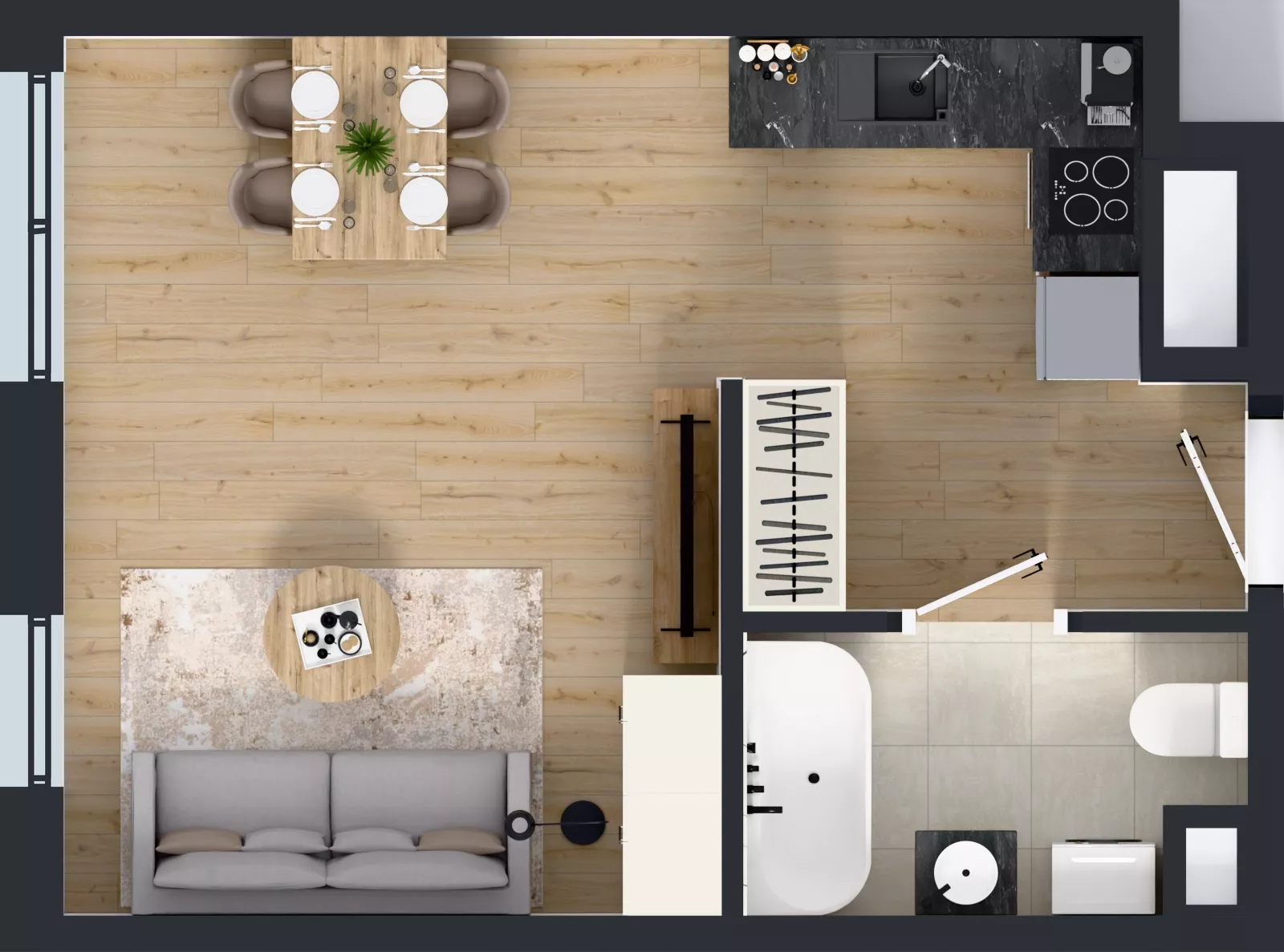 1 pokój, mieszkanie 32,43 m², piętro 4, oferta nr 17, Panarea, Warszawa, Ursus, ul. Ryżowa