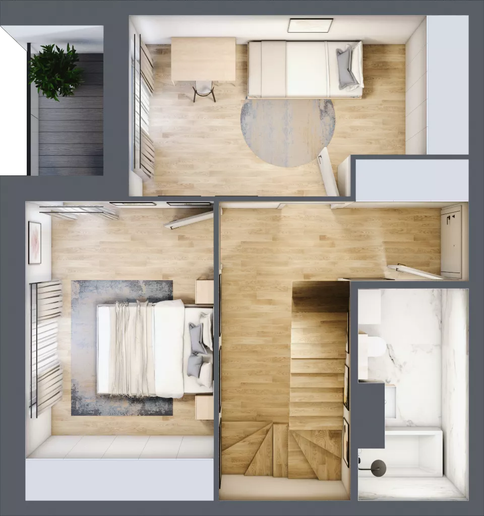 4 pokoje, mieszkanie 98,17 m², piętro 3, oferta nr 1_46, Ogrody Wiślane VI, Warszawa, Białołęka, Tarchomin, ul. Aluzyjna 12