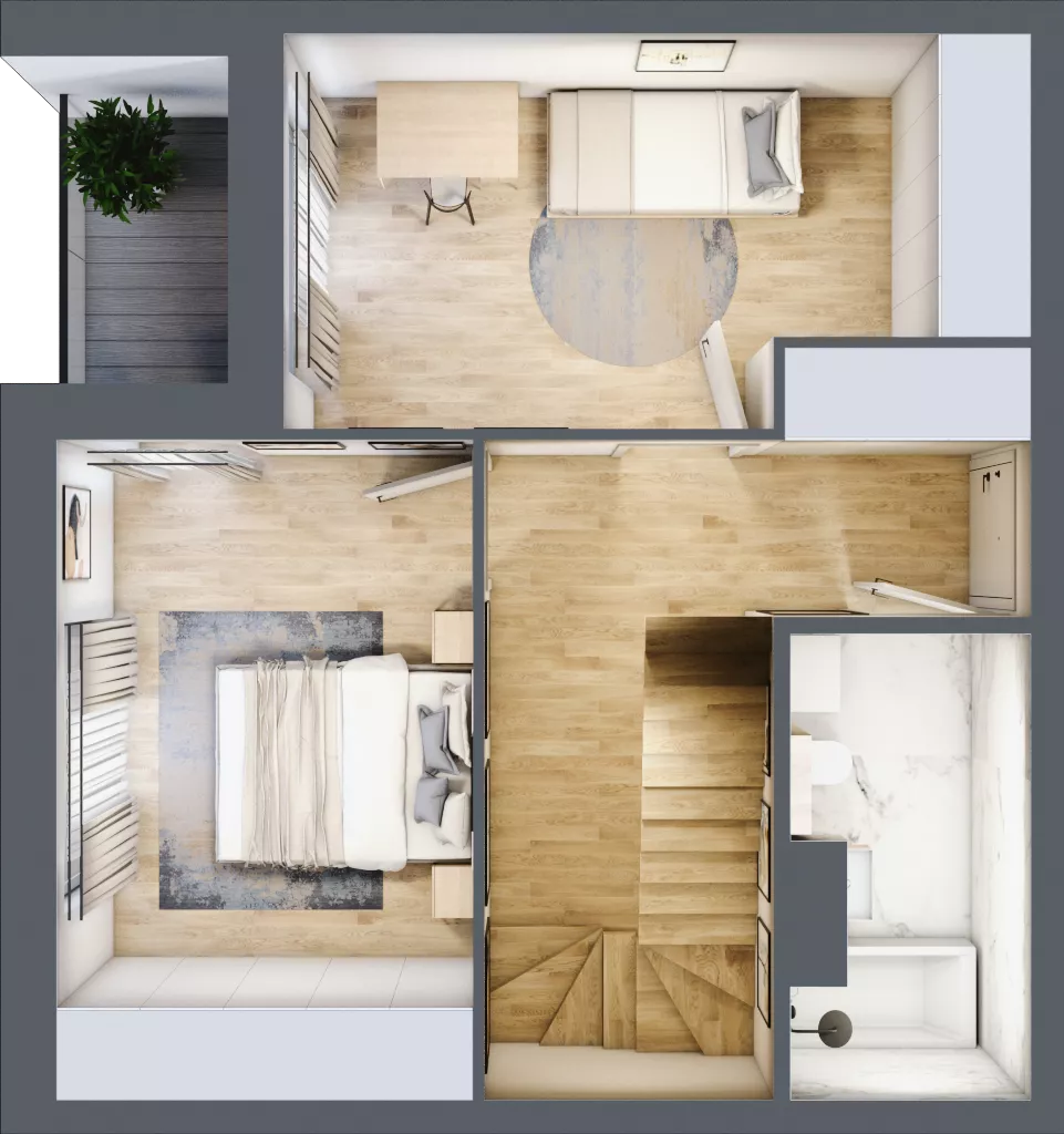 4 pokoje, mieszkanie 102,82 m², piętro 3, oferta nr 1_45, Ogrody Wiślane VI, Warszawa, Białołęka, Tarchomin, ul. Aluzyjna 12